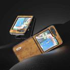 For Samsung Galaxy Z Flip5 ABEEL Retro Litchi Texture PU Phone Case(Brown) - 2