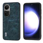 For OPPO Reno10 Pro Global ABEEL Dream Litchi Texture PU Phone Case(Blue) - 1