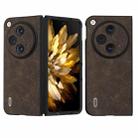 For OPPO Find N3 / OnePlus Open ABEEL Dream Litchi Texture PU Phone Case(Khaki) - 1