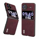 For vivo X Flip ABEEL Dream Litchi Texture PU Phone Case(Purple) - 1