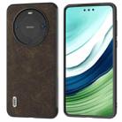 For Huawei Mate 60 Pro ABEEL Dream Litchi Texture PU Phone Case(Khaki) - 1