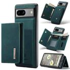 For Google Pixel 7A DG.MING M1 Series 3-Fold Multi Card Wallet + Magnetic Phone Case(Green) - 1