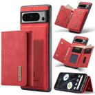 For Google Pixel 8 Pro DG.MING M1 Series 3-Fold Multi Card Wallet + Magnetic Phone Case(Red) - 1