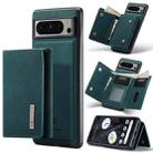 For Google Pixel 8 Pro DG.MING M1 Series 3-Fold Multi Card Wallet + Magnetic Phone Case(Green) - 1