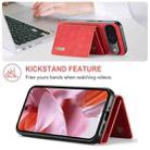 For Google Pixel 9 / 9 Pro DG.MING M1 Series 3-Fold Multi Card Wallet + Magnetic Phone Case(Red) - 3