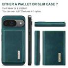 For Google Pixel 9 / 9 Pro DG.MING M1 Series 3-Fold Multi Card Wallet + Magnetic Phone Case(Green) - 2