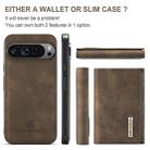 For Google Pixel 9 Pro XL DG.MING M1 Series 3-Fold Multi Card Wallet + Magnetic Phone Case(Coffee) - 2