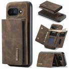 For Google Pixel 9a DG.MING M1 Series 3-Fold Multi Card Wallet + Magnetic Phone Case(Coffee) - 1