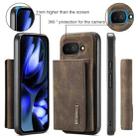 For Google Pixel 9a DG.MING M1 Series 3-Fold Multi Card Wallet + Magnetic Phone Case(Coffee) - 2