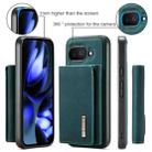 For Google Pixel 9a DG.MING M1 Series 3-Fold Multi Card Wallet + Magnetic Phone Case(Green) - 2