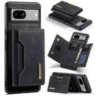 For Google Pixel 7A DG.MING M2 Series 3-Fold Multi Card Bag + Magnetic Phone Case(Black) - 1