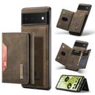 For Google Pixel 6 DG.MING M2 Series 3-Fold Multi Card Bag + Magnetic Phone Case(Coffee) - 1