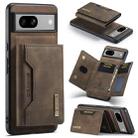 For Google Pixel 8A DG.MING M2 Series 3-Fold Multi Card Bag + Magnetic Phone Case(Coffee) - 1