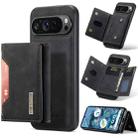 For Google Pixel 9 Pro XL DG.MING M2 Series 3-Fold Multi Card Bag + Magnetic Phone Case(Black) - 1