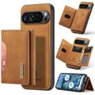 For Google Pixel 9 Pro XL DG.MING M2 Series 3-Fold Multi Card Bag + Magnetic Phone Case(Brown) - 1