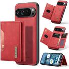 For Google Pixel 9 Pro XL DG.MING M2 Series 3-Fold Multi Card Bag + Magnetic Phone Case(Red) - 1