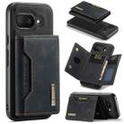 For Google Pixel 9a DG.MING M2 Series 3-Fold Multi Card Bag + Magnetic Phone Case(Black) - 1