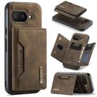 For Google Pixel 9a DG.MING M2 Series 3-Fold Multi Card Bag + Magnetic Phone Case(Coffee) - 1