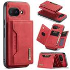 For Google Pixel 9a DG.MING M2 Series 3-Fold Multi Card Bag + Magnetic Phone Case(Red) - 1