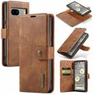 For Google Pixel 7A DG.MING Crazy Horse Texture Detachable Magnetic Leather Phone Case(Brown) - 1