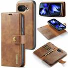 For Google Pixel 9a DG.MING Crazy Horse Texture Detachable Magnetic Leather Phone Case(Brown) - 1