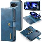For Google Pixel 9a DG.MING Crazy Horse Texture Detachable Magnetic Leather Phone Case(Blue) - 1