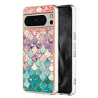 For Google Pixel 8 Pro Electroplating IMD TPU Phone Case(Colorful Scales) - 1