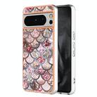 For Google Pixel 8 Pro Electroplating IMD TPU Phone Case(Pink Scales) - 1