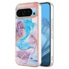 For Google Pixel 9 Electroplating IMD TPU Phone Case(Blue Marble) - 1