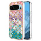 For Google Pixel 9 Electroplating IMD TPU Phone Case(Colorful Scales) - 1