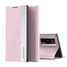 For Xiaomi Poco F5 Pro Side Side Electroplated Magnetic Leather Phone Case(Pink) - 1