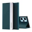 For Xiaomi Poco F5 Side Side Electroplated Magnetic Leather Phone Case(Green) - 1