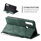 For Xiaomi Redmi Note 8 Skin Feel Splicing Horizontal Flip Leather Case with Holder & Card Slots & Wallet & Photo Frame(Green) - 5