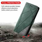 For Xiaomi Redmi Note 8 Skin Feel Splicing Horizontal Flip Leather Case with Holder & Card Slots & Wallet & Photo Frame(Green) - 6
