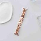 Big Denim Chain Metal Watch Band For Apple Watch 8 41mm(Rose Gold) - 2