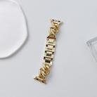 Big Denim Chain Metal Watch Band For Apple Watch SE 2022 44mm(Gold) - 2