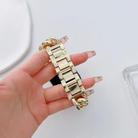 Big Denim Chain Metal Watch Band For Apple Watch SE 2022 44mm(Gold) - 3