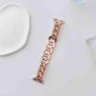 Big Denim Chain Metal Watch Band For Apple Watch 38mm(Rose Gold) - 2
