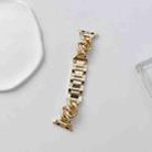 Big Denim Chain Metal Watch Band For Apple Watch Series 10 46mm(Gold) - 2