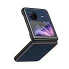 For vivo X Flip Cross Texture All Inclusive Shockproof Protective Phone Case(Blue) - 1