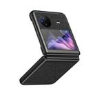 For vivo X Flip Cross Texture All Inclusive Shockproof Protective Phone Case(Black) - 1