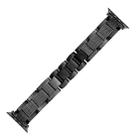 Plaid Metal Watch Band For Apple Watch Series 10 42mm(Black) - 2