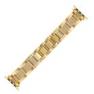 Plaid Metal Watch Band For Apple Watch Series 10 46mm(Gold) - 2