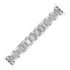 Plaid Metal Watch Band For Apple Watch Series 10 46mm(Silver) - 2