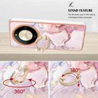 For Honor X9b Electroplating Marble IMD TPU Phone Case with Ring Holder(Rose Gold 005) - 3