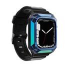 Armor Case Integrated TPU Watch Band For Apple Watch 8 45mm(Blue) - 1