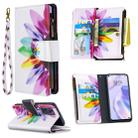 For Huawei P40 Colored Drawing Pattern Zipper Horizontal Flip Leather Case with Holder & Card Slots & Wallet(Sun Flower) - 1