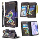 For Huawei P40 Pro Colored Drawing Pattern Zipper Horizontal Flip Leather Case with Holder & Card Slots & Wallet(Butterfly) - 1