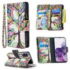 For Samsung Galaxy S20+ Colored Drawing Pattern Zipper Horizontal Flip Leather Case with Holder & Card Slots & Wallet(Tree) - 1