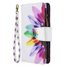 For Samsung Galaxy S20+ Colored Drawing Pattern Zipper Horizontal Flip Leather Case with Holder & Card Slots & Wallet(Sun Flower) - 3